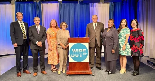 Operation Wipe Out Launch, Group posing for a picture at the OWO launch